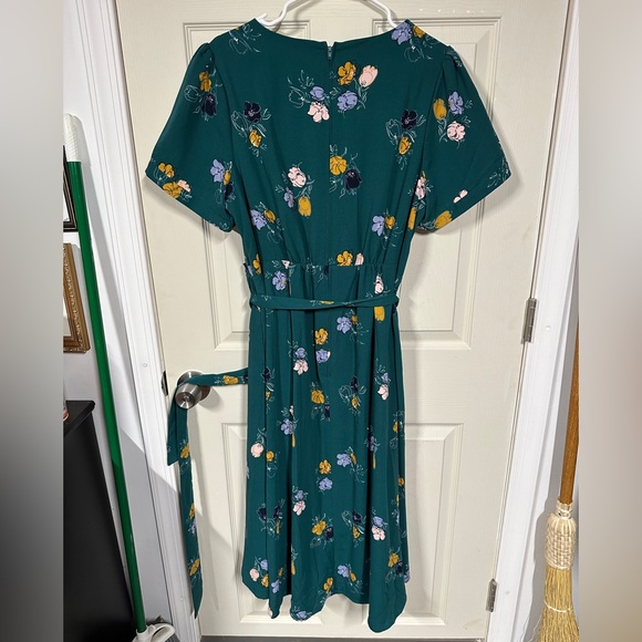 ModCloth teal tea dress with scalloped hem NWT 1X - Picture 5 of 7
